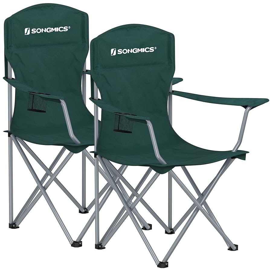 Amazon.co.jp: SONGMICS キャンプ椅子 2脚セット 耐荷重150kg